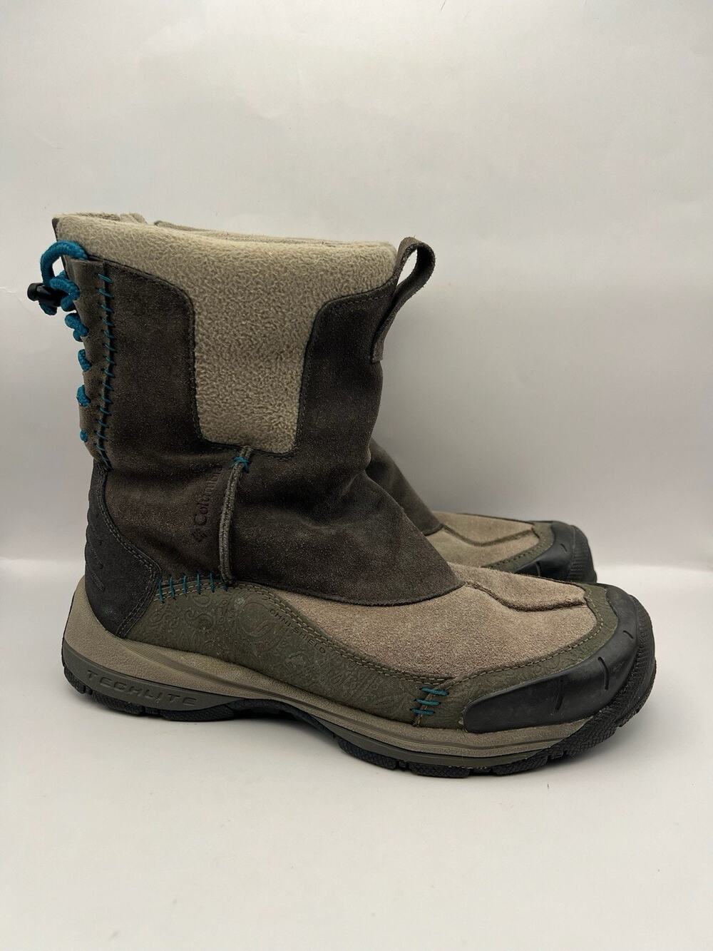 Columbia Gray Snow Boots Women Size 8